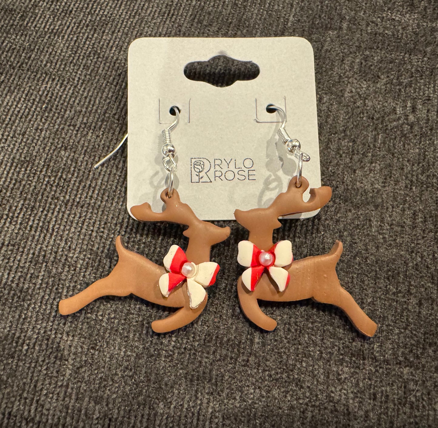 reindeer earring drops