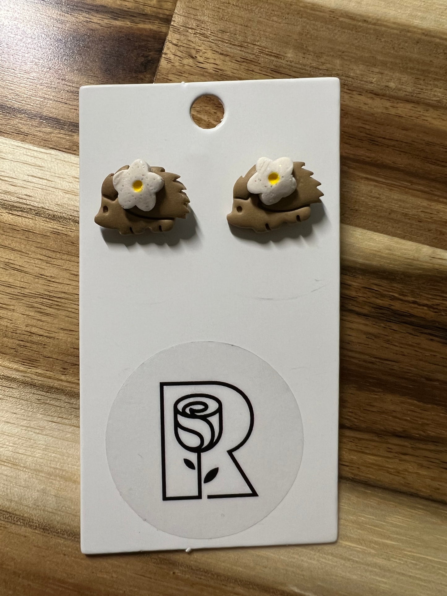 hedgehog earrings