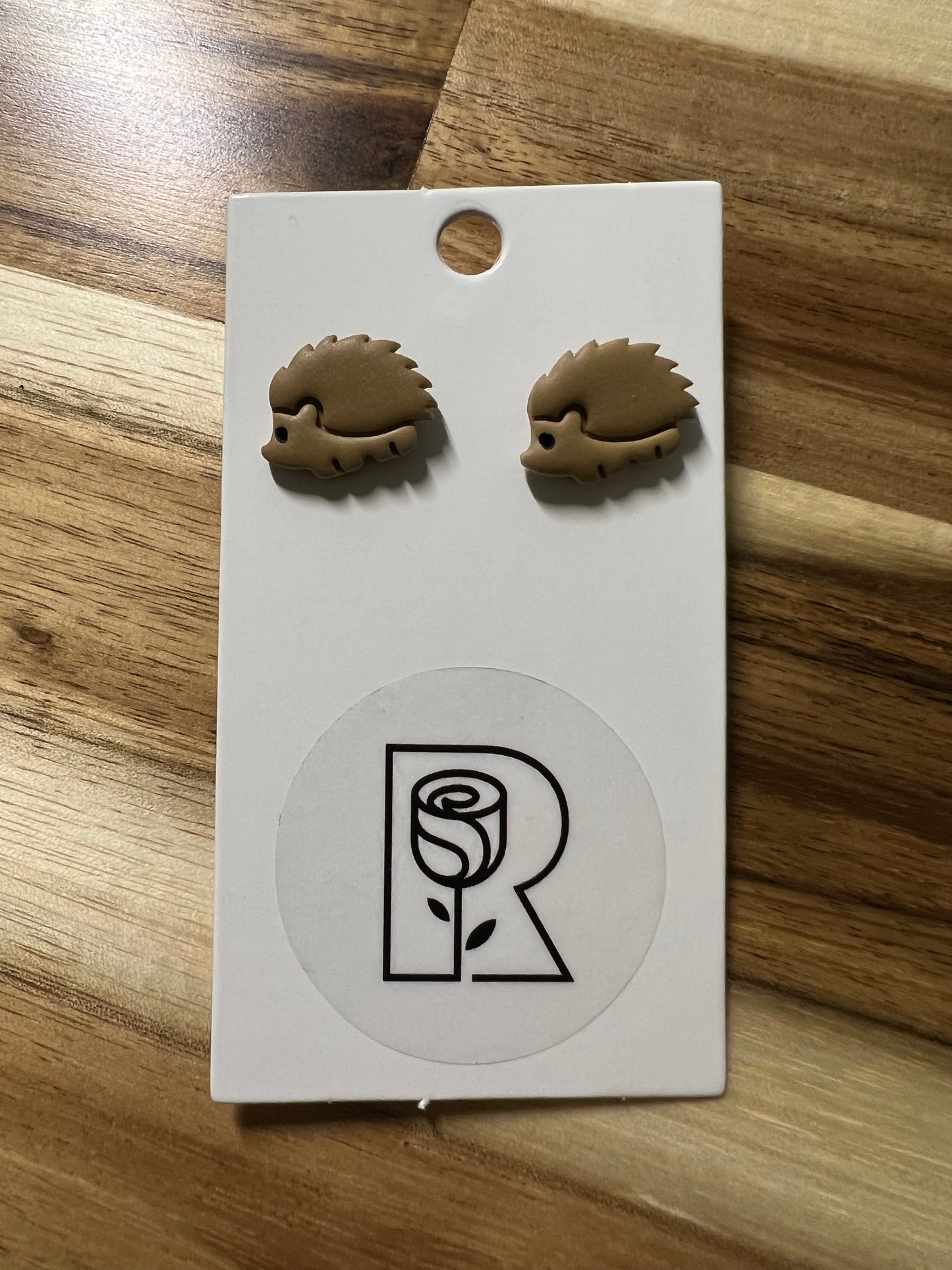 hedgehog earrings