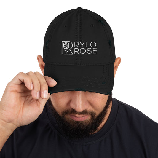 rylo rose distressed hat